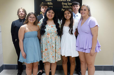 Some of the Junior class ushers for graduation