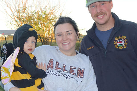 The Dickerson’s enjoyed Halloween with a little Trick or Treating. Pictured are Braylee, Hannah and Lilly.