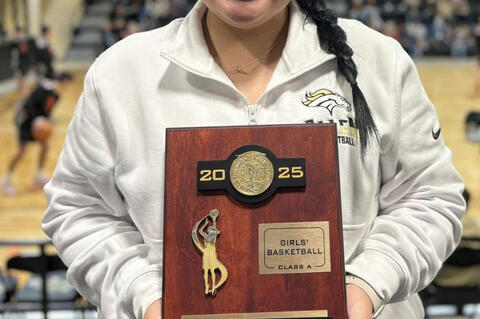 Congratulations to Allen Senior Kaylee Davis on making the OGBCA All-Region Team. Her coach Dottie Slabaugh was also honored by being named SE Oklahoma Small regional Coach of the year.
