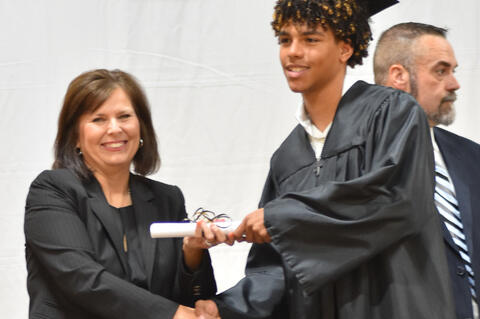 Supt. White and Da’V’ion Byrd