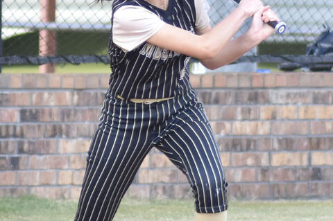 Addison Prentice at bat during a recent game.