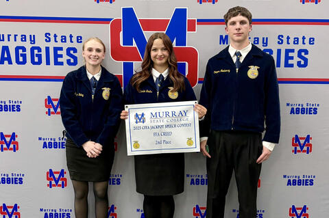 Monday night the Allen FFA team traveled to the Murray State College Speech Contest