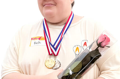 Congratulations to Allen Track star Beth Harper, she won gold in 25 Meter fast walk and 2nd at the softball throw. Beth competed Monday at Special Olympics at the ECU football field