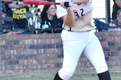 Senior Kaylee Davis had a triple, 3 hits and 3 RBIs in the Milburn game.