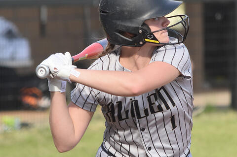 Ayla Manuel keeps here eye on the ball in a recent game. Ayla