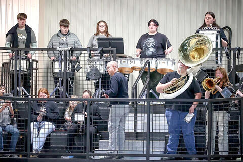 The Allen band has sounded great all season at all the home basketball games.