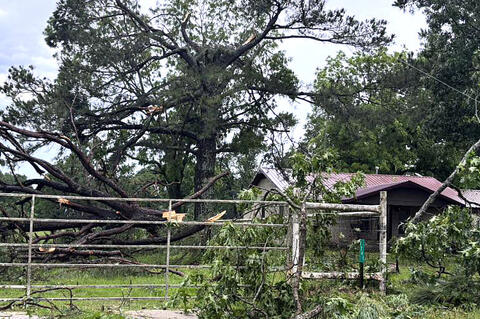 F1 tornado hit East of Allen