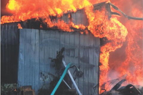 Fire Sunday afternoon destroyed the home