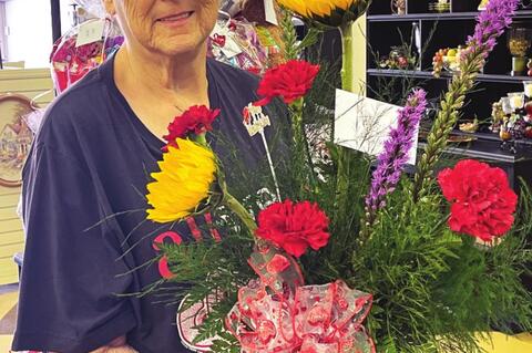 Carolyn Henderson’s flower shop