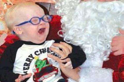Some were happy, some were sad, but everyone was excited to see Santa Saturday