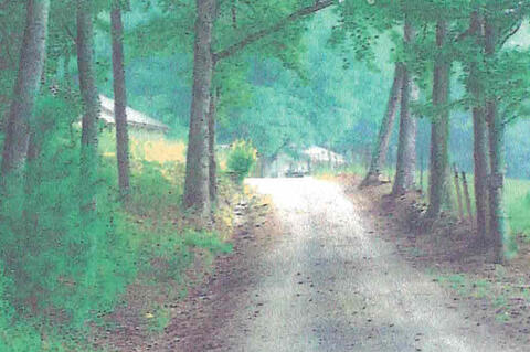 Homeward bound in 1865, the lane that led home.