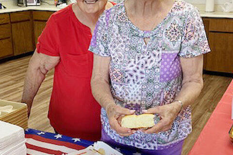 Joyce Lively and Sue McFerran made sure everyone enjoyed the Atwood Reunion this past Saturday.