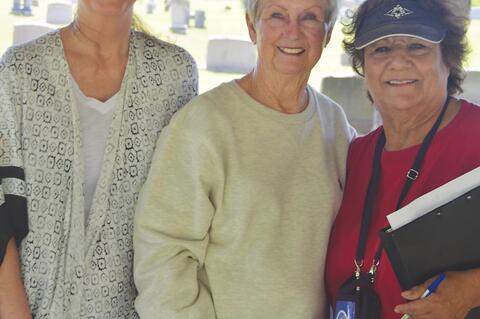 Mary Certas, Shirley Ellis and Twila Thornton