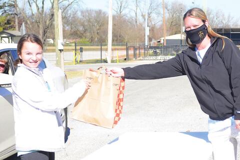 Lauren Lawler picked up her school lunch