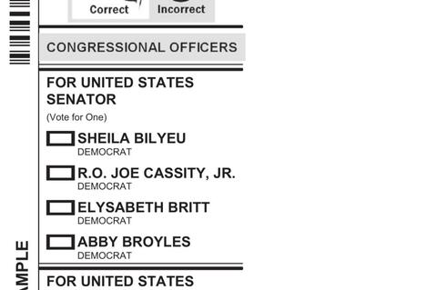Pontotoc County and State Ballots