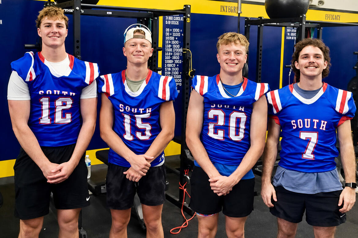 Allen football players Quintin Box, Brayden Holliway, Noah Bray and Kayd Bell were selected to play in the CPN North/South All Star Football game recently. Their side, the south won 27-14