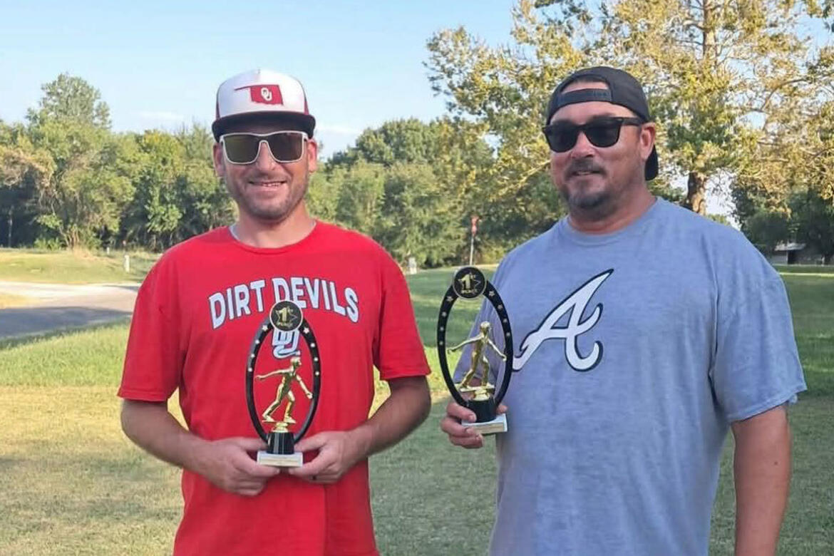Congratulations to Daniel Cummings and Chad Tillery, winners of the Horsewhe tournament during the Mustang Block Party