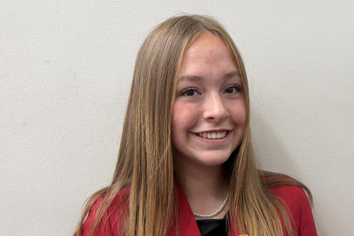Kolbi Clark placed third at the national competition and received a gold medal for her STAR Event.