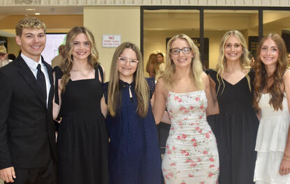 Ushers for the 2026 graduation were junior Briar Heck, Kryslyn Stephens, Lauren Lawler, Zoey Sawatky, Lily Laden and Kayla Nickell