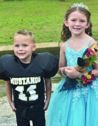 Kavet Prentice and Ripley Marshall did an excellent job as crown bearer and flower girl at homecoming