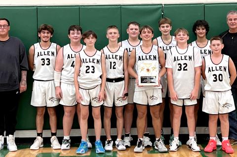 The Allen Junior High Basketball