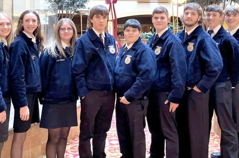 Eleven members of the Allen FFA Chapter attended the “Made for Excellence” Leadership Conference in Oklahoma City this past weekend with over 1