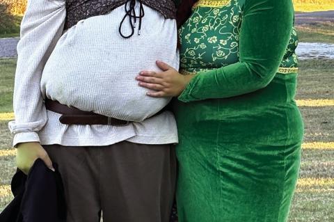 Shrek and Fiona - Kendelyn Vivier and friend.