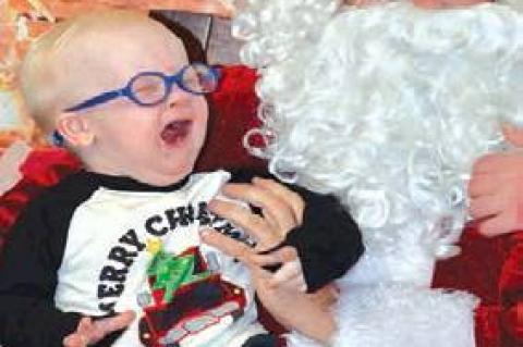 Some were happy, some were sad, but everyone was excited to see Santa Saturday