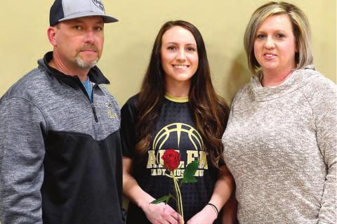 Basketball Seniors & Parents are Honored