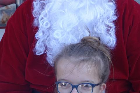 Riley Tate told Santa what was on her wish list when he was in Allen.