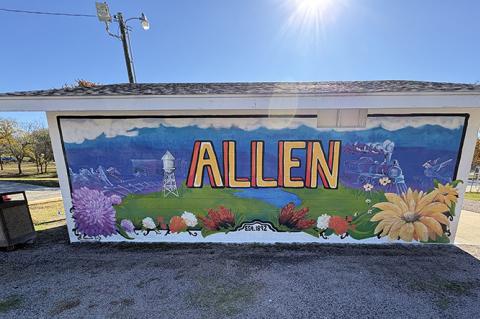 The Allen City Park has a new interactive mural