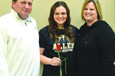 Basketball Seniors & Parents are Honored