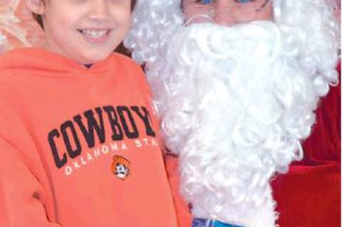 Thomas Williams looks confident that he will be treated favorably by Santa this year.