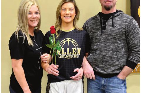 Basketball Seniors & Parents are Honored