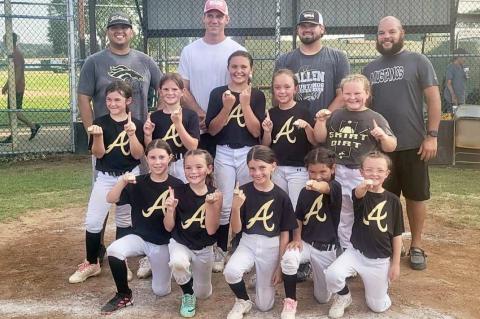 The Allen Little Mustangs Coach Pitch team brought home the championship rings from the Stuart tournament this weekend